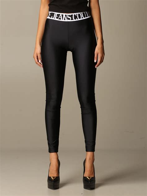 leggins versace nero|versace leggings on sale.